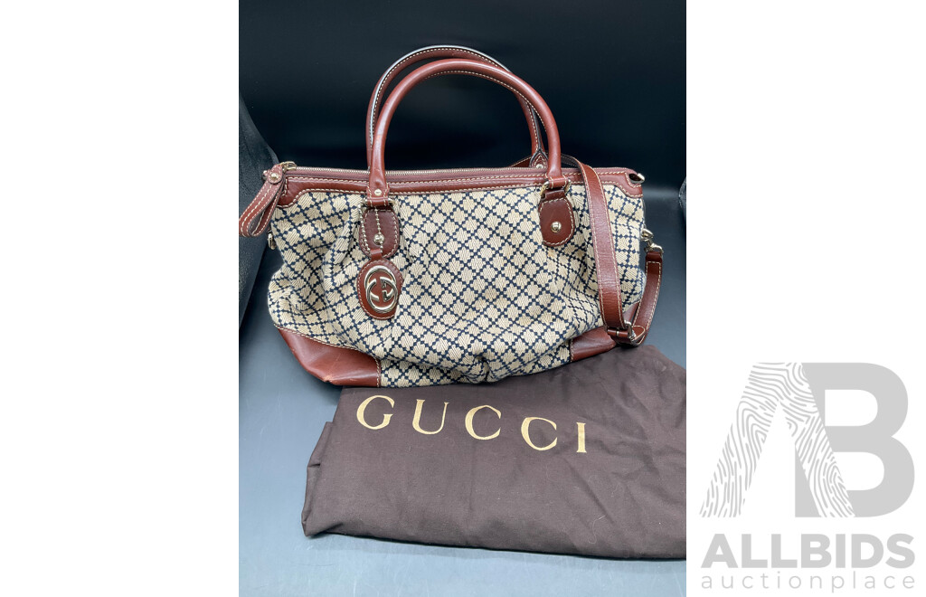 Diamante Medium Sukey Tote Beige/Brown Handbag Branded Gucci