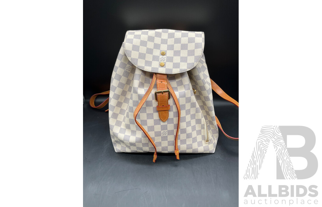 Sperone Backpack Beige Branded LOUIS VUITTON