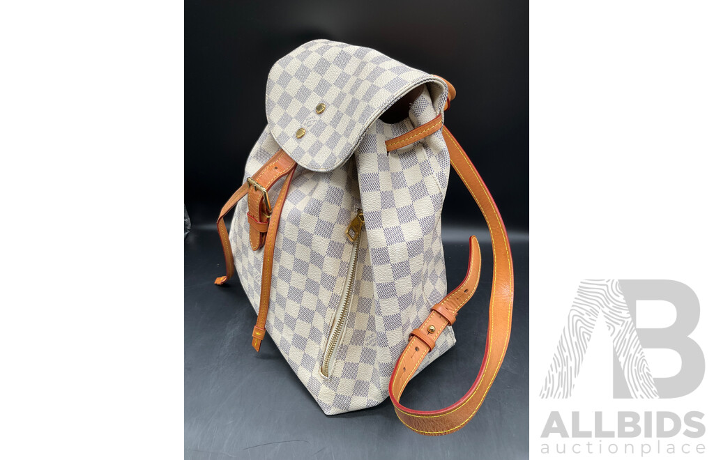 Sperone Backpack Beige Branded LOUIS VUITTON