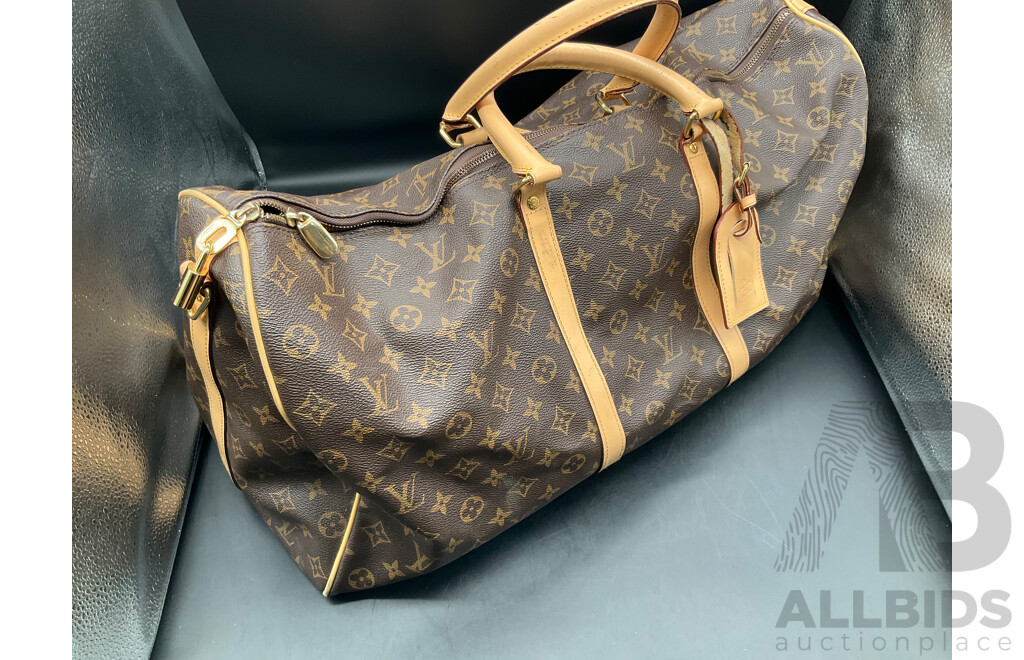 Monogram Keepall 55 Travel Bag Branded LOUIS VUITTON