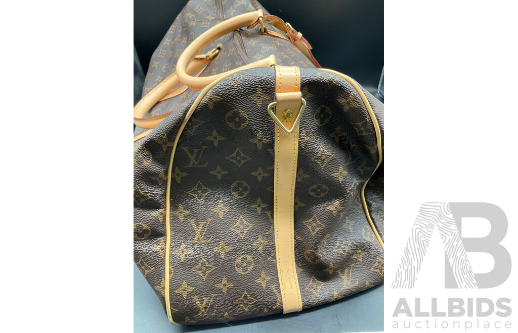 Monogram Keepall 55 Travel Bag Branded LOUIS VUITTON