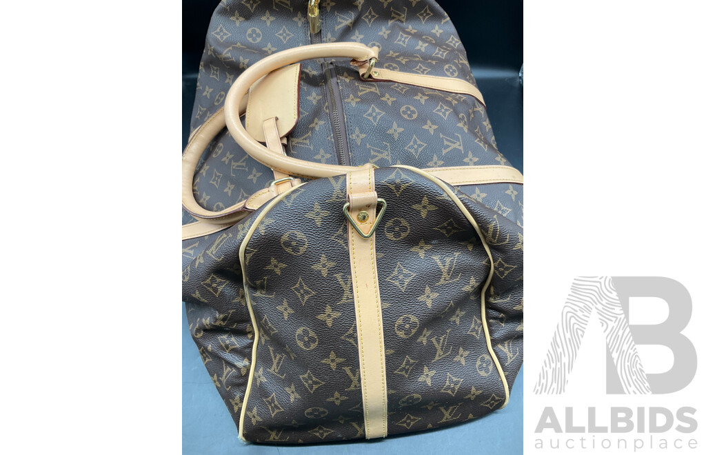 Monogram Keepall 55 Travel Bag Branded LOUIS VUITTON