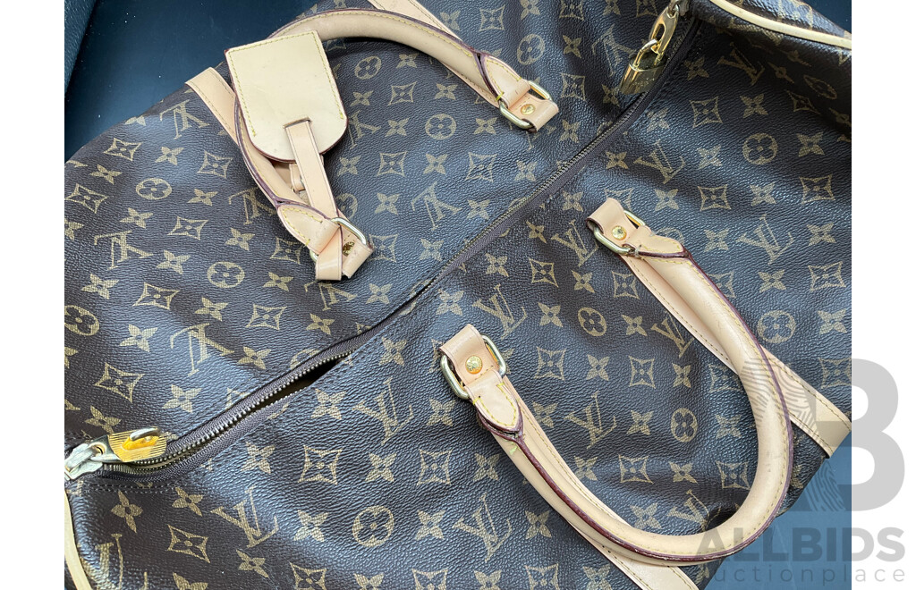 Monogram Keepall 55 Travel Bag Branded LOUIS VUITTON