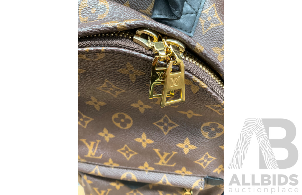 Palm Spring Backpack Brown Branded LOUIS VUITTON