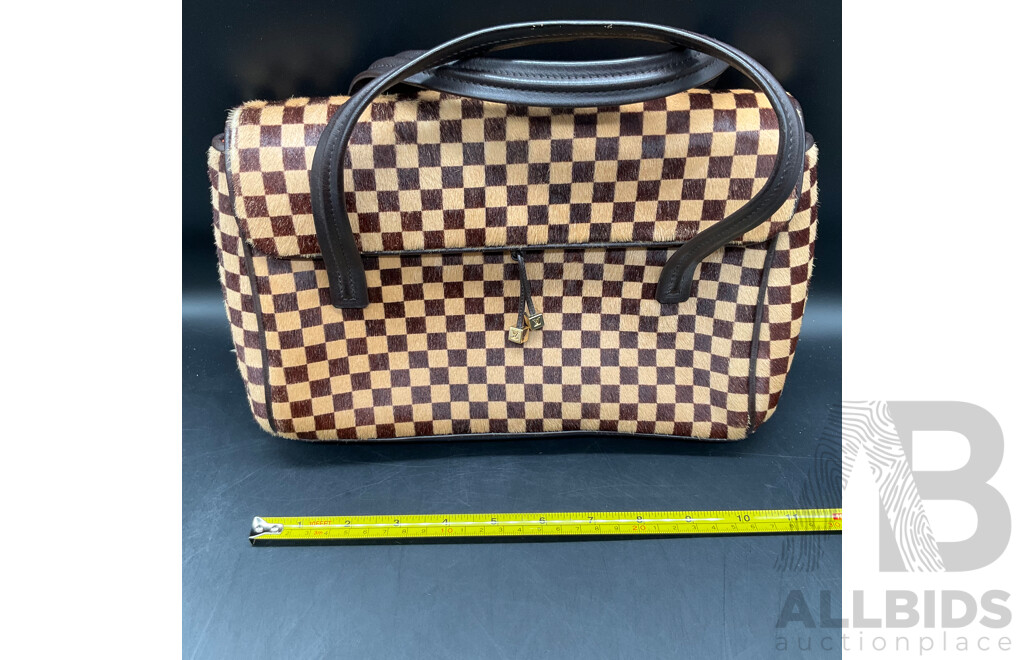 Damier Sauvage Lion Handbag Branded LOUIS VUITTON