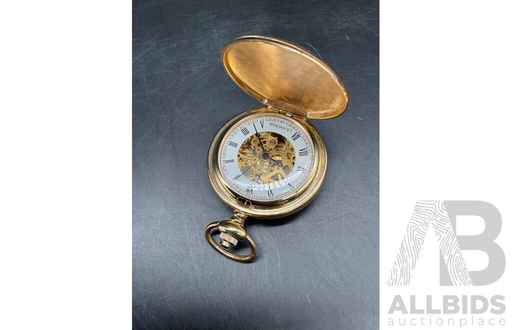 GRANDEUR Gold Pocket FOB Watch