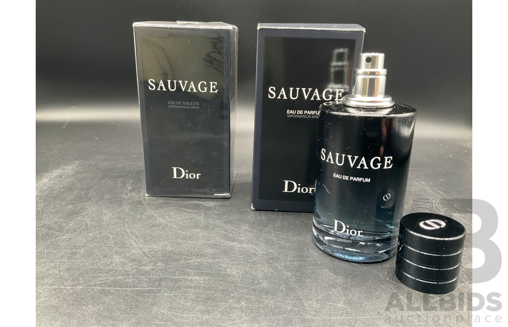 DIOR Sauvage Eau De Toilette 100ml - Lot of 2