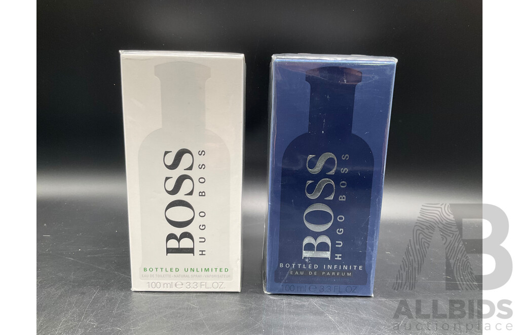 HUGO BOSS Bottled Unlimed Eau De Parfum and Bottled Infinite Eau De Toilette - Lot of 2