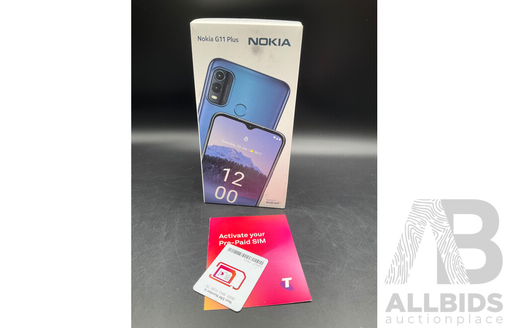 NOKIA G11 Plus - TELSTRA Pre-Paid Phone + SIM