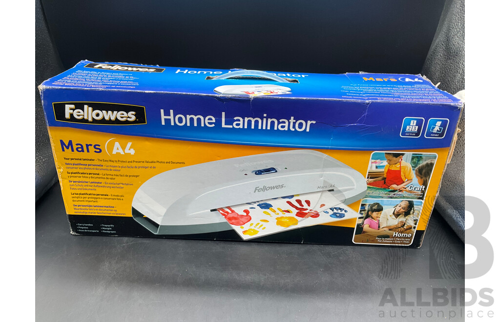 FELLOWES Mars A4 Home Laminator - ORP $89