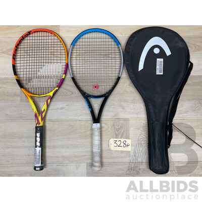 Babolat Pure Aero Rafa Strung Racquet 2021 and Wilson Ultra 100 - ORP $689