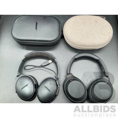 BOSE and SONY Headphones - Lot of 2