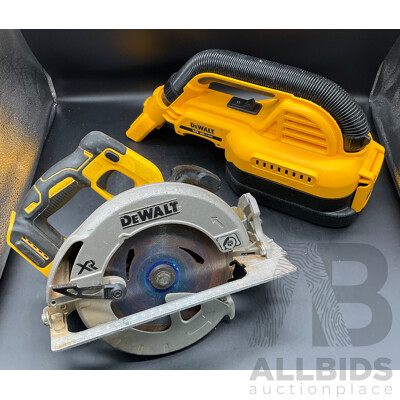 Dewalt Cordless Brushless Circular Saw & Wet/Dry Vaccuum