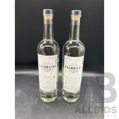 BUENBICHO Mezcal Joven 750mL- Lot of 2