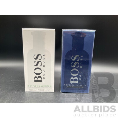 HUGO BOSS Bottled Unlimed Eau De Parfum and Bottled Infinite Eau De Toilette - Lot of 2