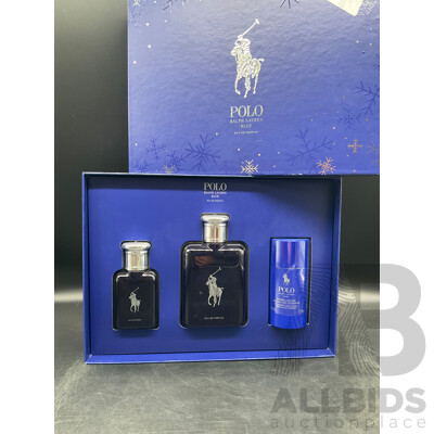 RALPH LAUREN Blue for Men Eau De Parfum 3 Piece Set