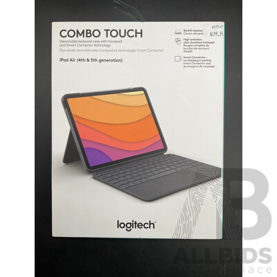 LOGITECH Combo Touch Case for IPad Air 5th/4th Gen (ORP $299.95)