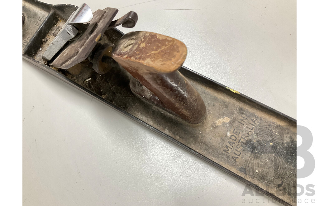 Three Vintage Smoothing Planes, Cast Iron and Timber, Including Stanley, Falcon and Carter