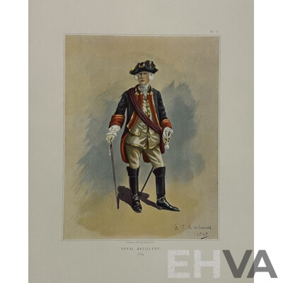 Wonderful Collection of Vintage Prints Including Portraits of Royal Artillery; Historical Australian Landscapes & Landmarks & Three Colonial Paintings From the Late 1800s (approx 45 in Total)