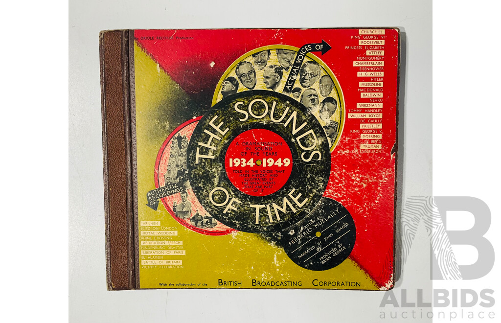 Vintage Five Disc Set the Sounds of Time 134 to 1949, Oriole Records and the BBC