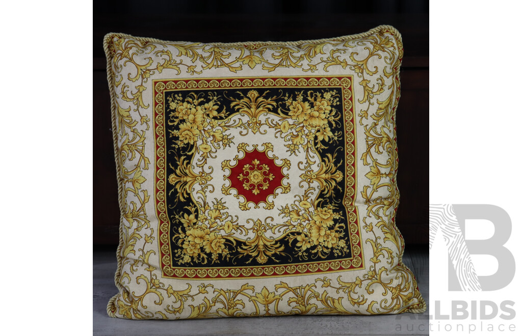 Large Versace Style Throw Cushion