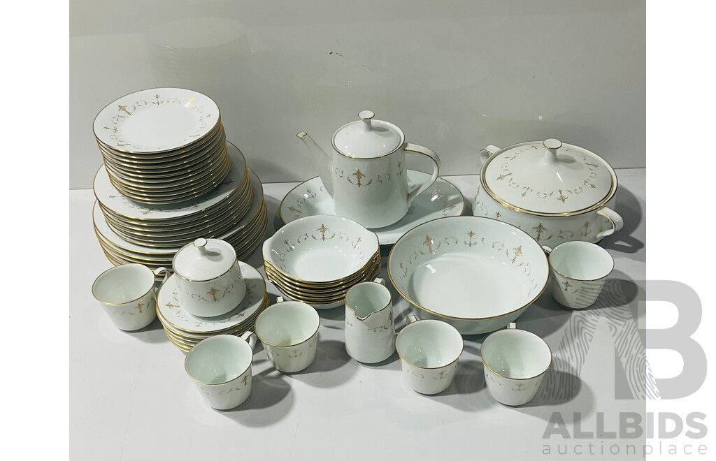 Vintage Forty-eight Piece Noritake Dinner Set in Courtney Pattern