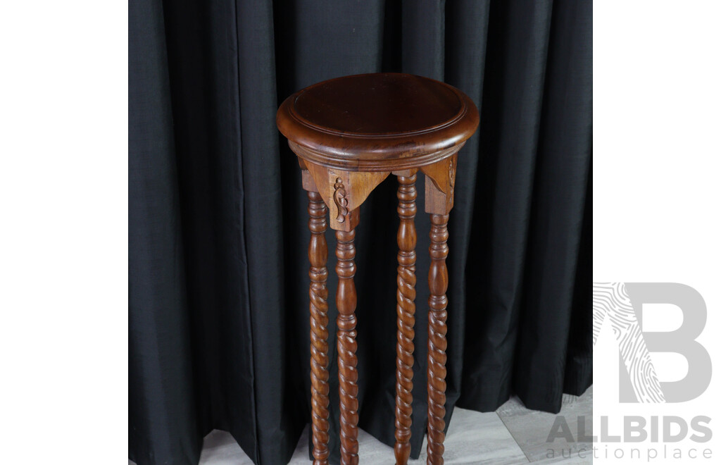 Reproduction Mahogany Plant Stand