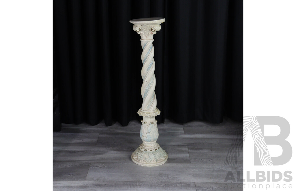 Reproduction Composite Pedestal, Vase and Lamp