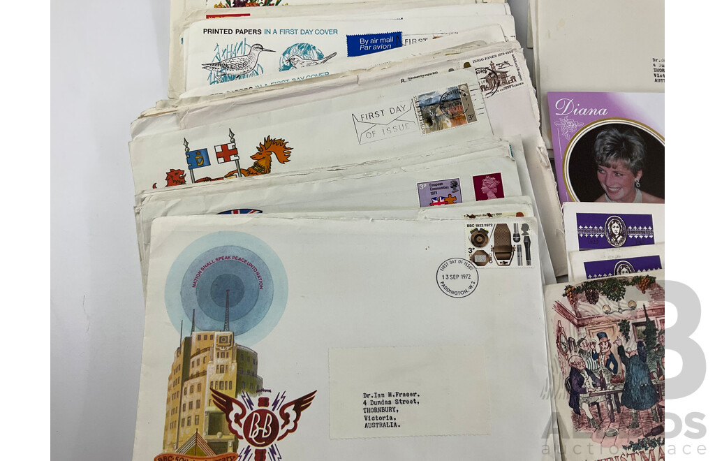 Collection of 1960's and 70's United Kingdom First Day Covers Including Bailwick of Guernsy and Jersey