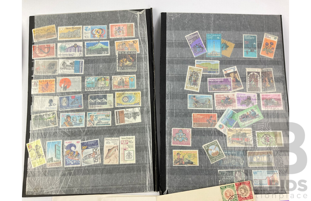 Collection of Vintage Pacific Stamps and First Day Covers Including Samoa, New Zealand, Nauru, Fiji, Solomon Islands