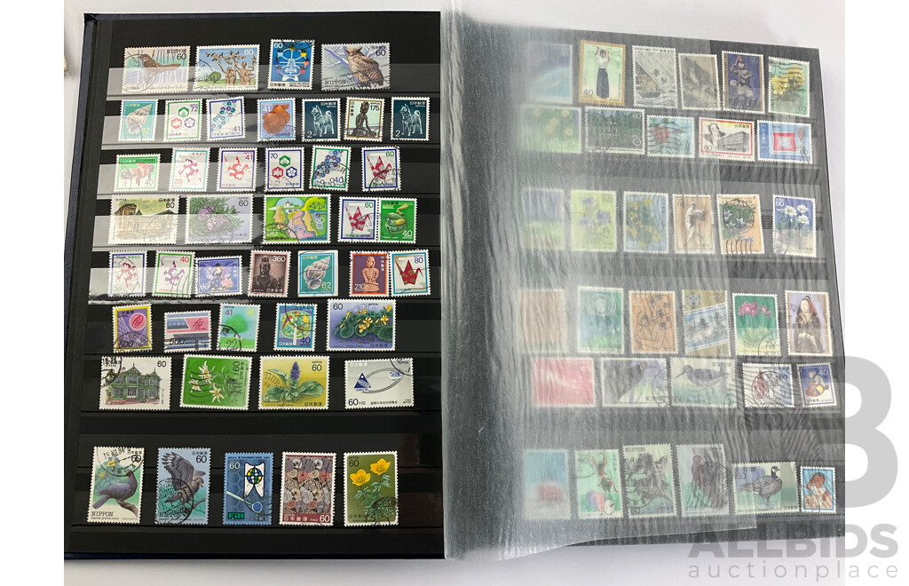 Collection of Japanese Cancelled Stamps, Examples Spanning 1890's to 2000's, Imperf, Tobacco Tax, Revenue and More