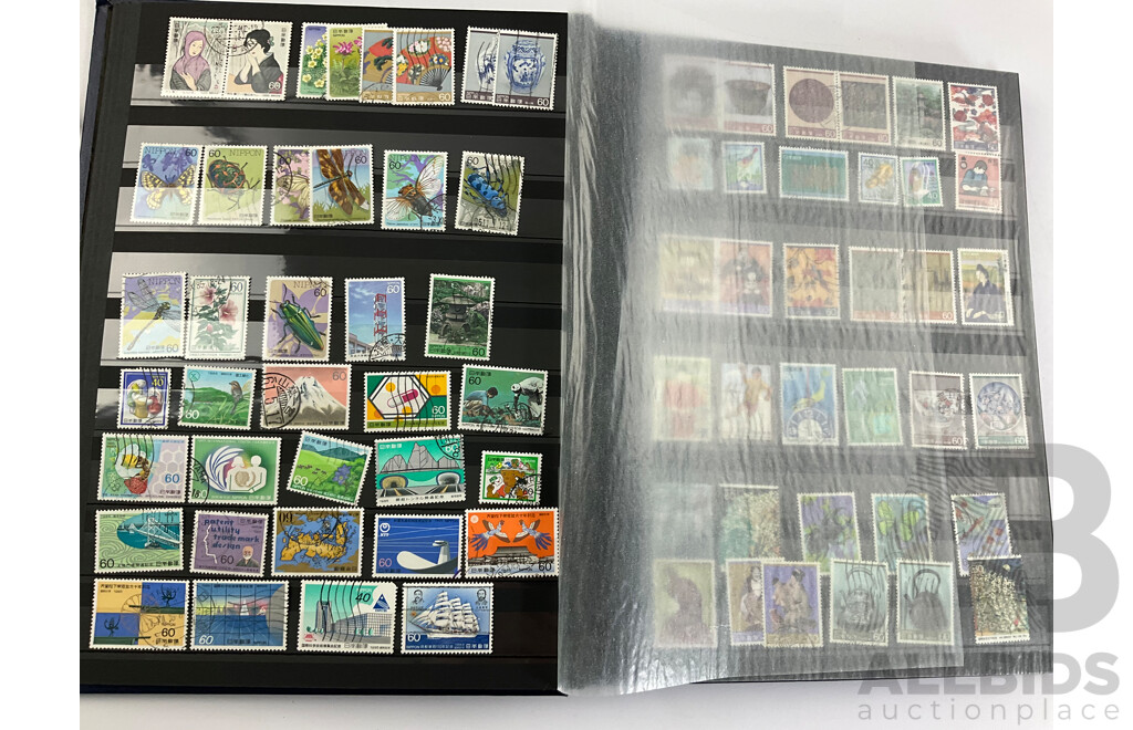 Collection of Japanese Cancelled Stamps, Examples Spanning 1890's to 2000's, Imperf, Tobacco Tax, Revenue and More