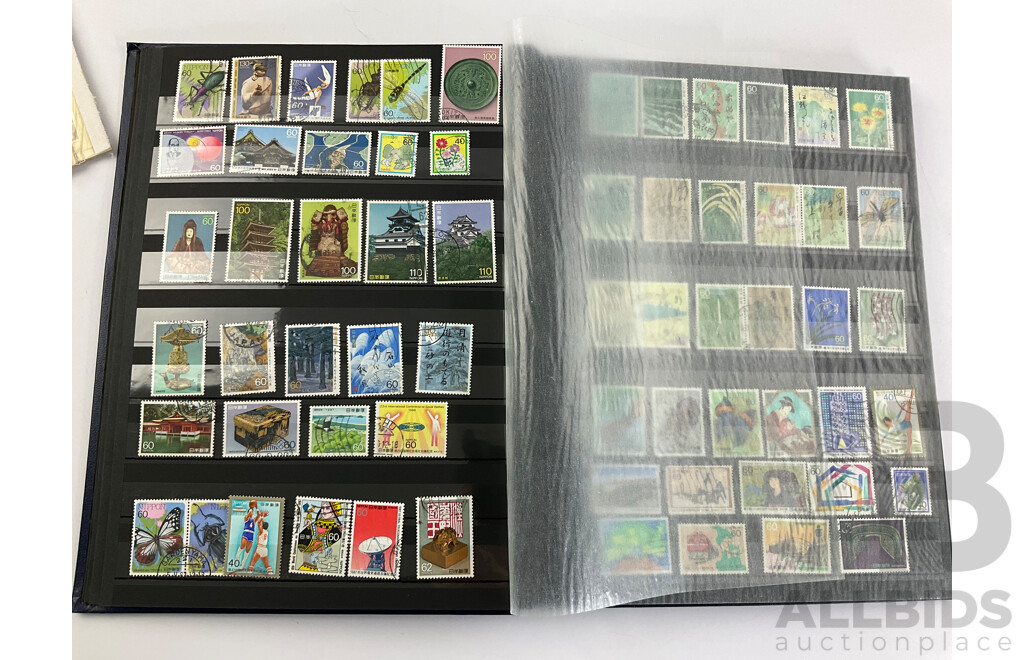 Collection of Japanese Cancelled Stamps, Examples Spanning 1890's to 2000's, Imperf, Tobacco Tax, Revenue and More