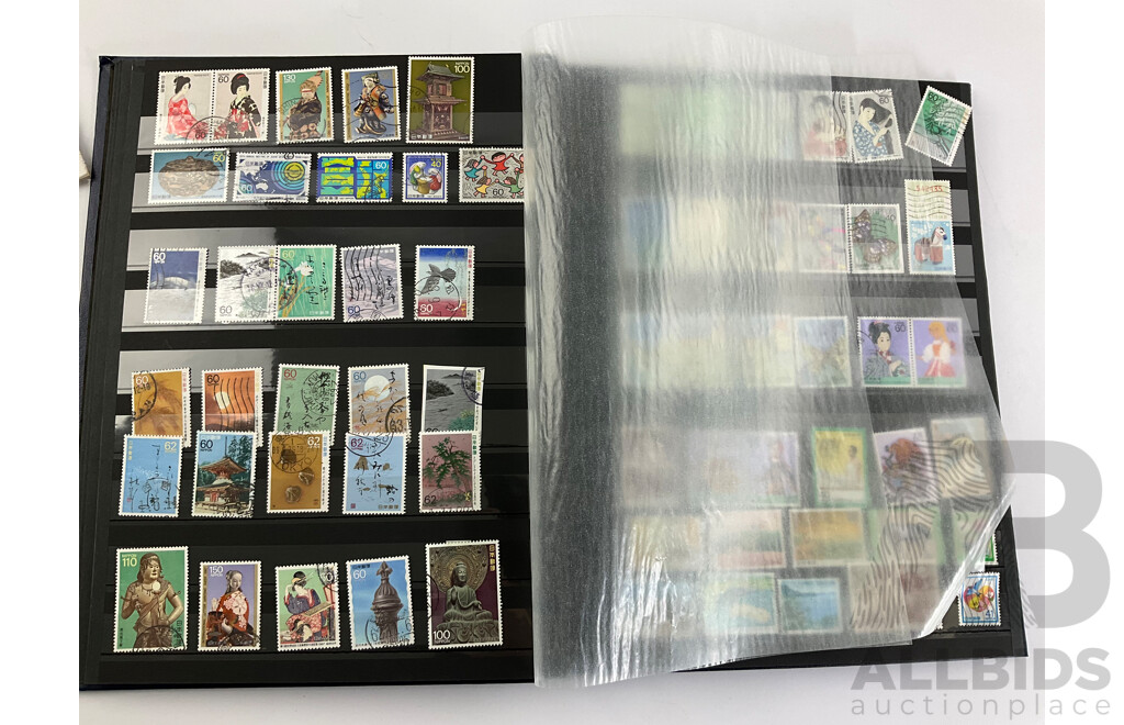 Collection of Japanese Cancelled Stamps, Examples Spanning 1890's to 2000's, Imperf, Tobacco Tax, Revenue and More