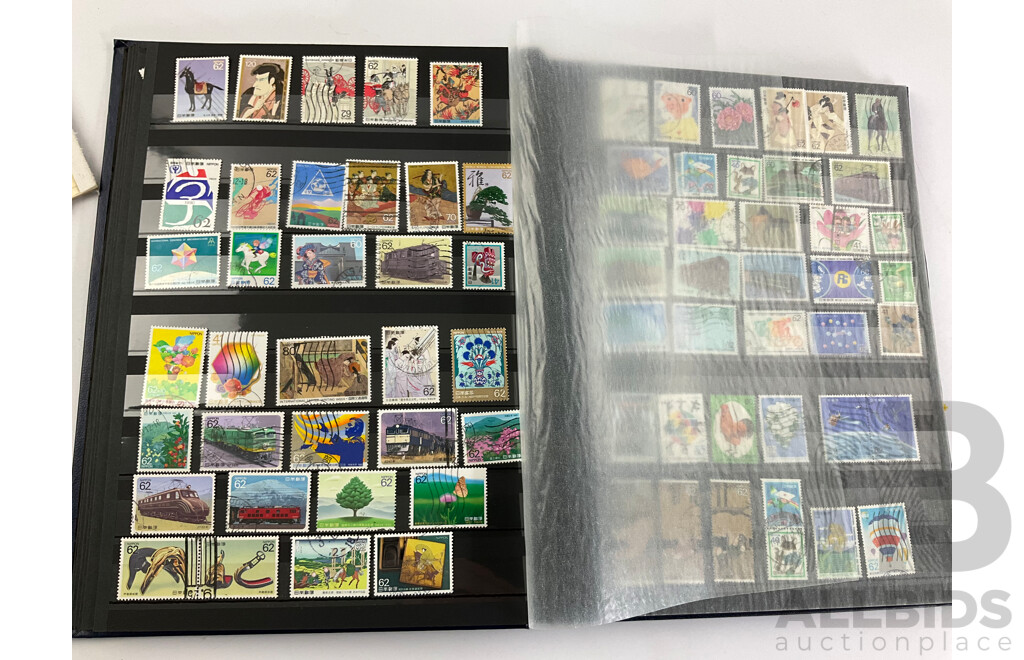 Collection of Japanese Cancelled Stamps, Examples Spanning 1890's to 2000's, Imperf, Tobacco Tax, Revenue and More