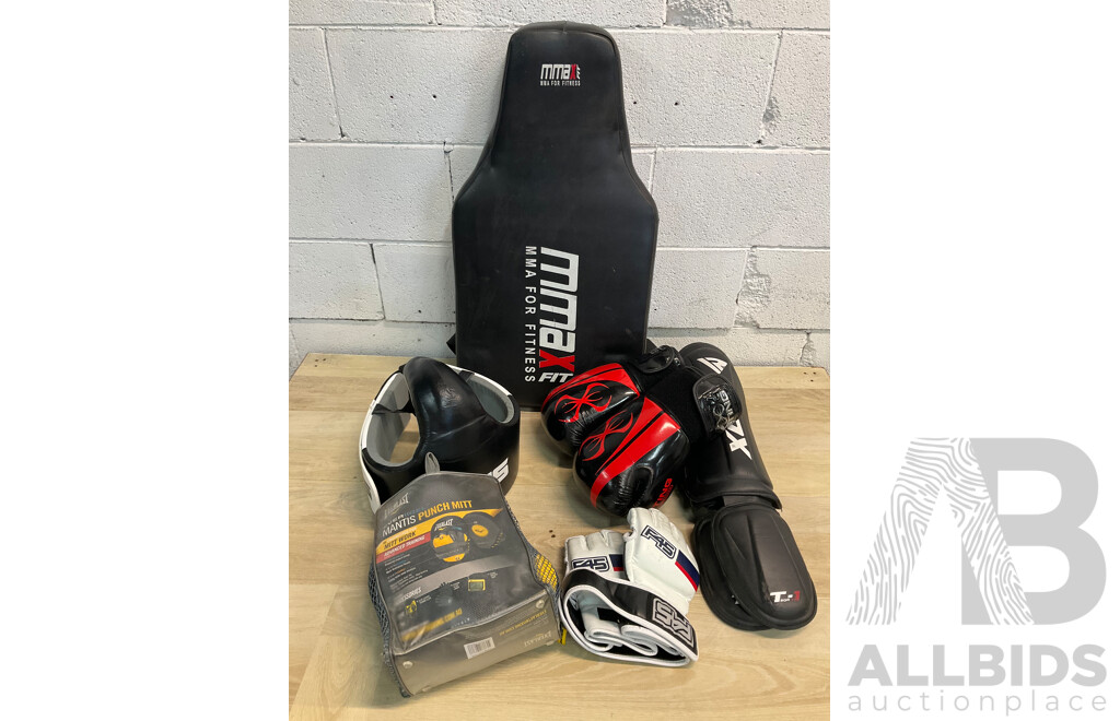 Martial Arts Gear Including MMA Training Muay, Gloves and More  - Lot of 6