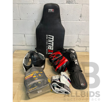 Martial Arts Gear Including MMA Training Muay, Gloves and More  - Lot of 6