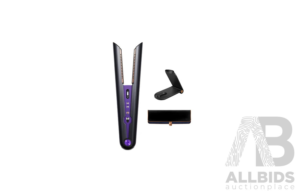 Dyson (413127) Corrale Cordless Straightener (Black/Purple) - ORP $699 (Includes 1 Year Warranty From Dyson)