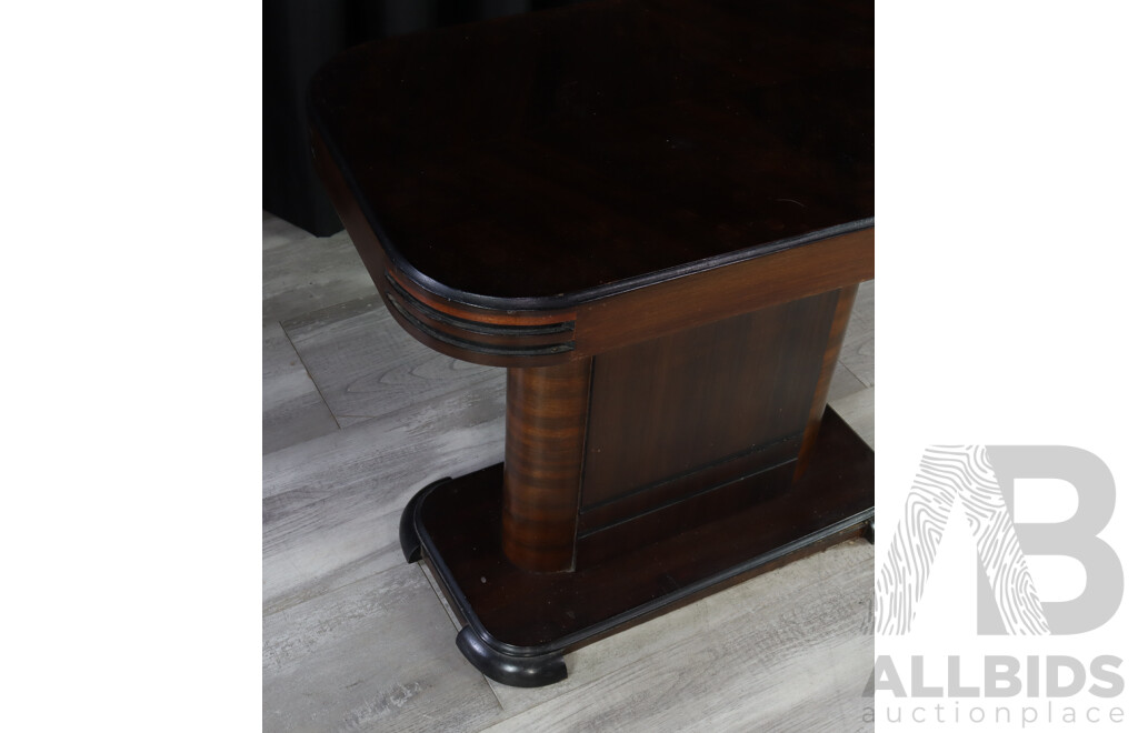 Art Deco Single Pedestal Occasional Table