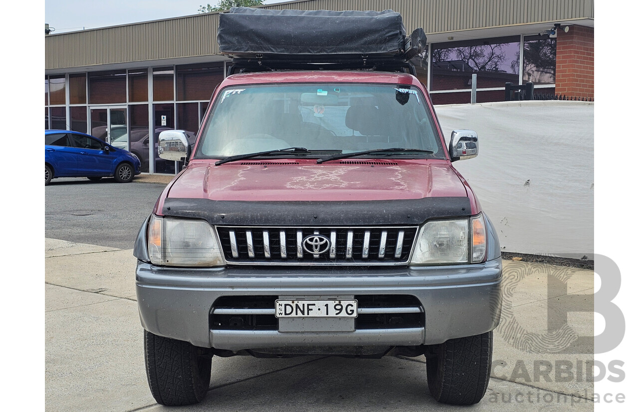 5/1998 Toyota Landcruiser Prado Grande VX (4x4) VZJ95R 4d Wagon Red 3.4L