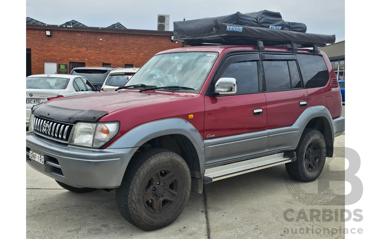 5/1998 Toyota Landcruiser Prado Grande VX (4x4) VZJ95R 4d Wagon Red 3.4L