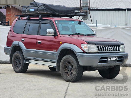 5/1998 Toyota Landcruiser Prado Grande VX (4x4) VZJ95R 4d Wagon Red 3.4L