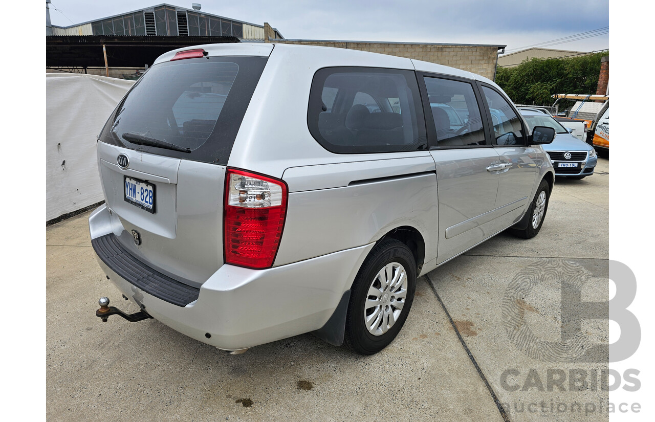 1/2012 Kia Grand Carnival S VQ 4d Wagon Silver 3.5L