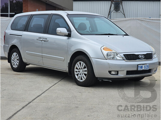 1/2012 Kia Grand Carnival S VQ 4d Wagon Silver 3.5L