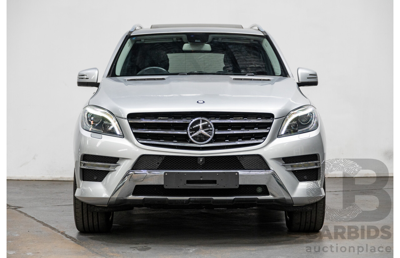 3/2014 Mercedes Benz ML 400 (4x4) AMG Sports Pack 166 MY14 4d Wagon Iridium Silver Metallic Twin Turbo V6 3.0L