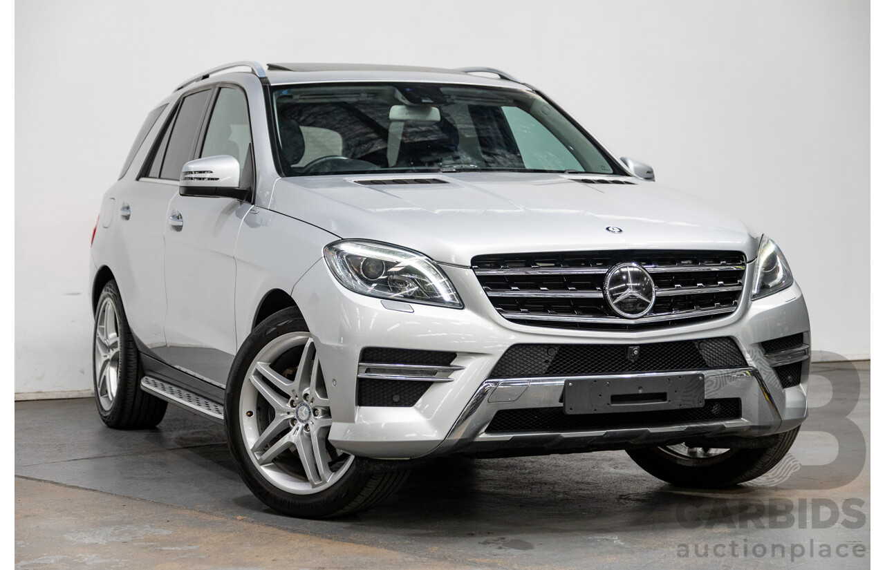 3/2014 Mercedes Benz ML 400 (4x4) AMG Sports Pack 166 MY14 4d Wagon Iridium Silver Metallic Twin Turbo V6 3.0L