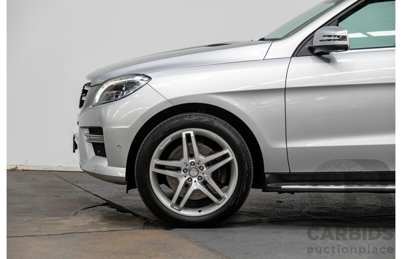 3/2014 Mercedes Benz ML 400 (4x4) AMG Sports Pack 166 MY14 4d Wagon Iridium Silver Metallic Twin Turbo V6 3.0L