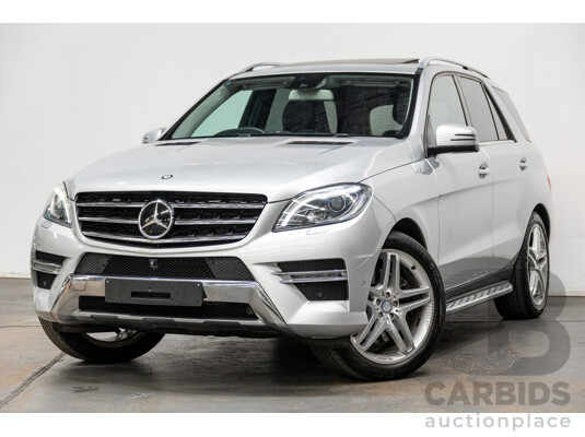 3/2014 Mercedes Benz ML 400 (4x4) AMG Sports Pack 166 MY14 4d Wagon Iridium Silver Metallic Twin Turbo V6 3.0L