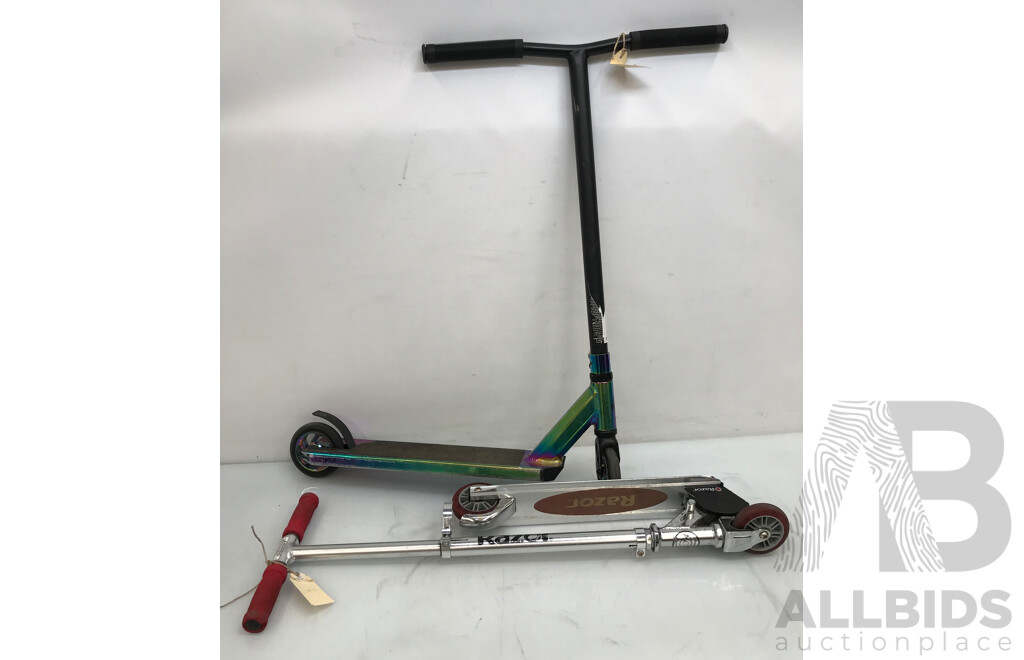 Inert and Razor Scooters - Lot of 2