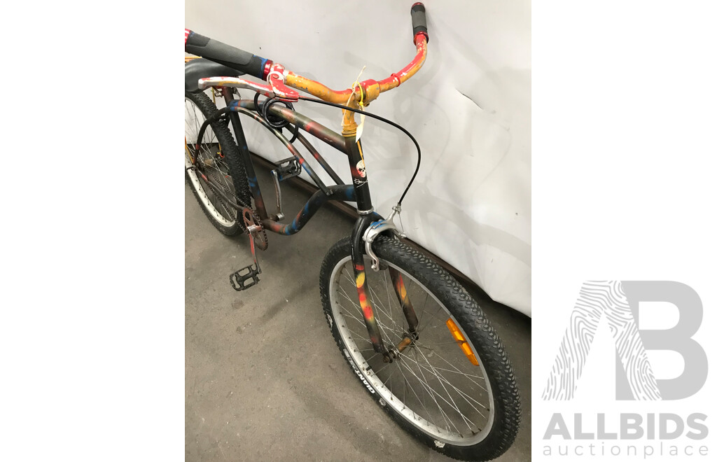 Multicoloured Single Speed Cruiser Bike